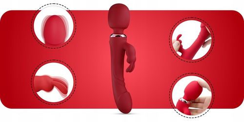 WIBRATOR KRÓLICZEK 3W1 PUNKTU G DAMSKI DWA SILNIKI MASAŻER DWUSTRONNY na Arena.pl