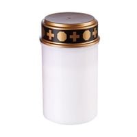 Znicz z timerem elektryczny biały