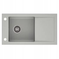 Zlewozmywak granitowy 1 komorowy z ociekaczem MARS 76cm Szary 59