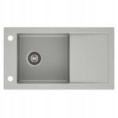 Zlewozmywak granitowy 1 komorowy z ociekaczem MARS 76cm Szary 59