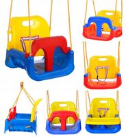 4w1 huśtawka kubełkowa modułowa dla dzieci pasy ogrodowa do pokoju 6m-7lat