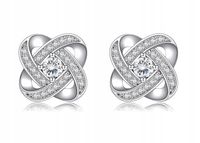 KOLCZYKI SREBRNE KONICZYNKA 925 WKRĘTKI