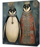 Obraz 40x50cm Królewskie Pingwiny