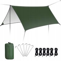 WODOODPORNY PLANDEKA BIWAKOWA TARP TURYSTYCZNY OCHRONA UV 3*3M