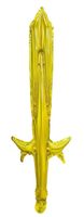 Balon foliowy Miecz rycerza złoty, 33 x 78 cm