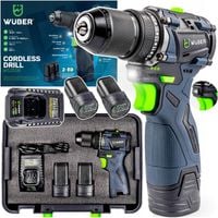 WIERTARKO-WKRĘTARKA AKUMULATOROWA BEZSZCZOTKOWA 2xBATERIA ŁADOWARKA