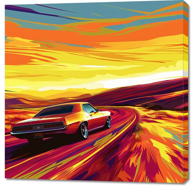 Obraz 100x100cm Pędź Przed Siebie zdjęcie 1
