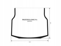 Szyba przednia dolna JCB 8015, 8016, 827/80358