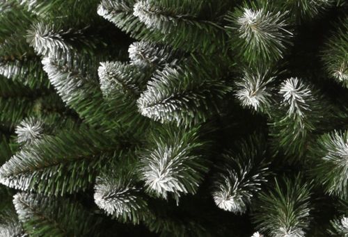 CHOINKA SZTUCZNA ZIELONA JODŁA Z BIAŁYMI KOŃCAMI 180 cm GĘSTA + STOJAK na Arena.pl