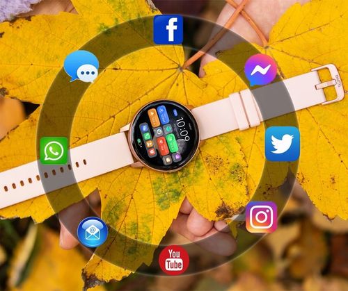 SMARTWATCH ZEGAREK DAMSKI POLSKIE MENU ROZMOWY SPORT PULS 2 PASKI AMOLED na Arena.pl