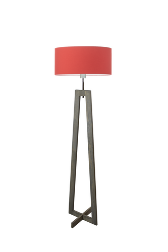 Lampa podłogowa BALI  abażur walec brązowy E27 na Arena.pl