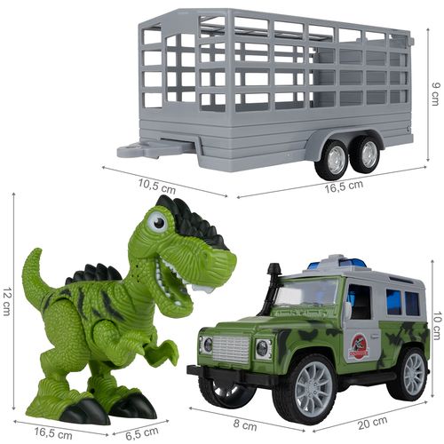 Auto z Napędem JEEP z Przyczepką i Dinozaurem na Arena.pl