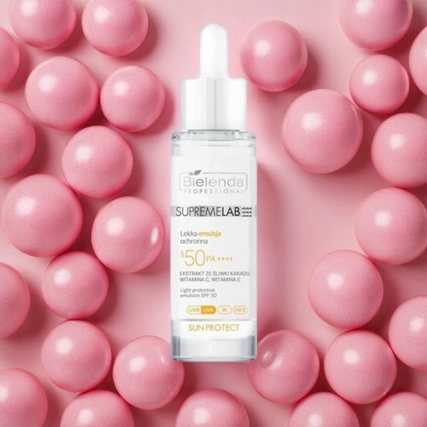 BIELENDA SUPREMELAB EMULSJA OPALANIA OCHRONNA SPF50 PA ++++ UVA UVB IR HEV zdjęcie 10