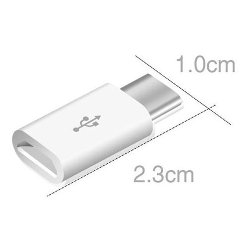 Adapter przejściówka z micro USB na USB Type-C biała na Arena.pl