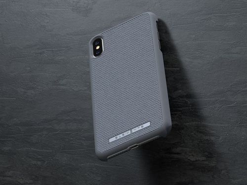 Materiałowe etui iPhone Xs Max (Mid Grey) na Arena.pl