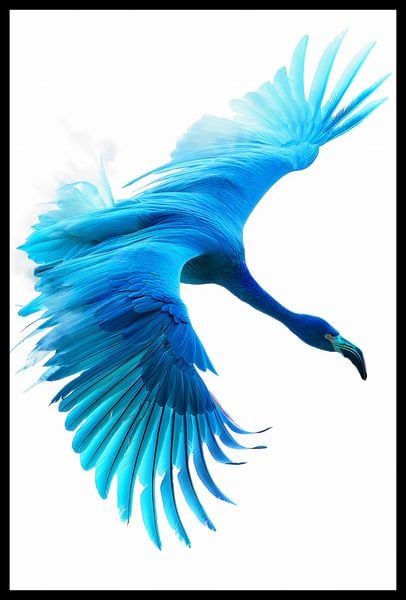 Plakat 40x60cm Błękitny Lot zdjęcie 2