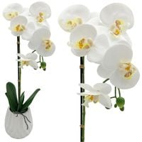 STORCZYK W DONICZCE ORCHIDEA SZTUCZNY STORCZYK BIAŁY WYSOKI 50cm