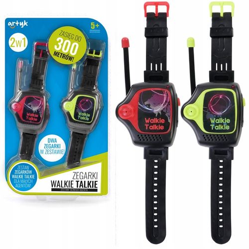 WALKIE TALKIE KRÓTKOFALÓWKA 300m ZEGAREK X2 ZESTAW na Arena.pl