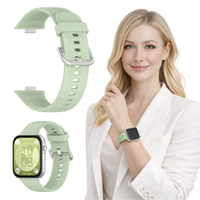 Pasek do Huawei Watch Fit 3 / 4 / 4 Pro opaska silikon bransoleta zielony