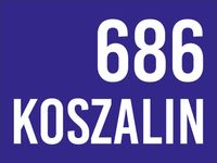 NAKLEJKI MAGNETYCZNE magnes oznaczenie TAXI KOSZALIN numer