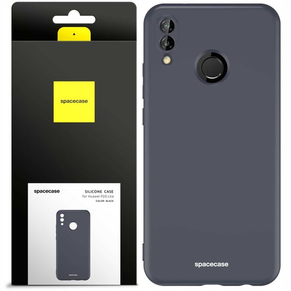 Spacecase Silicone Case Huawei P20 Lite Black zdjęcie 1