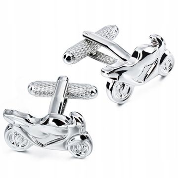 Spinki do mankietów Motocykl Ścigacz zdjęcie 2