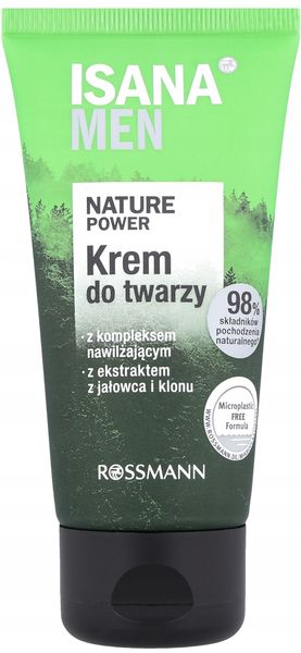 ISANA MEN NATURE POWER KREM DO TWARZY 75 ML zdjęcie 1