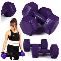 HANTLE hantelki CIĘŻARKI 2x3KG ZESTAW do ćwiczeń fitness BITUMICZNE