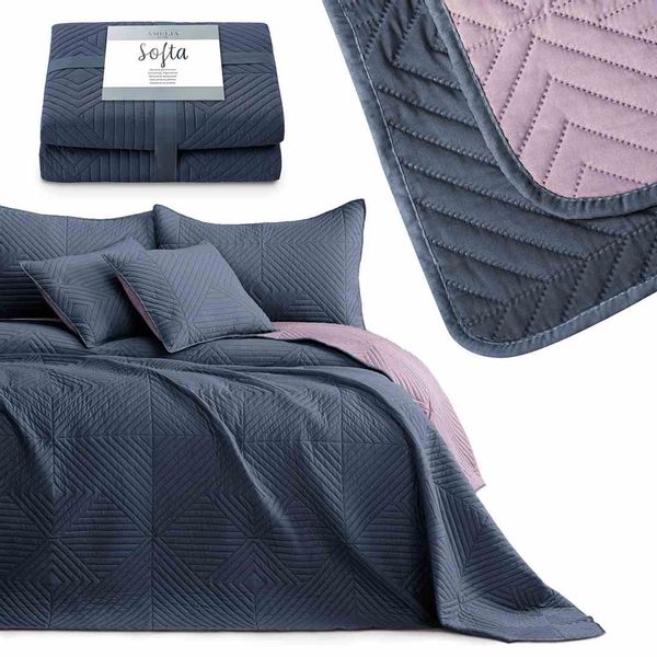 BEDS/AH/SOFTA/CHARCOAL+MAUVE/170x210 zdjęcie 1