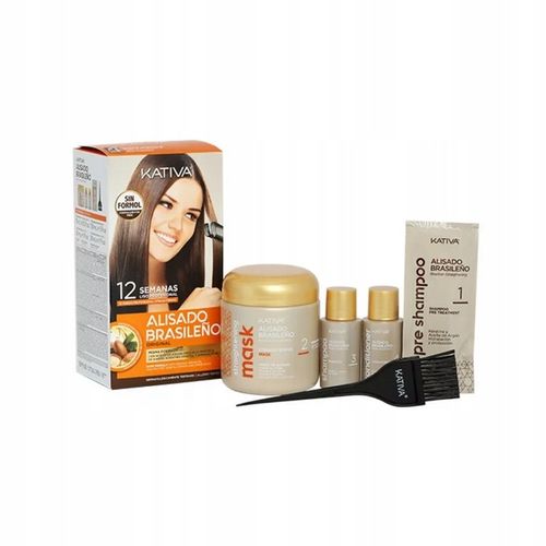Keratynowe Prostowanie Włosów KATIVA Brazylijski Oryginalny Zestaw 2x na Arena.pl