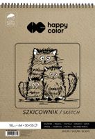 szkicownik na spirali happy color a4 80/90g 60 arkuszy