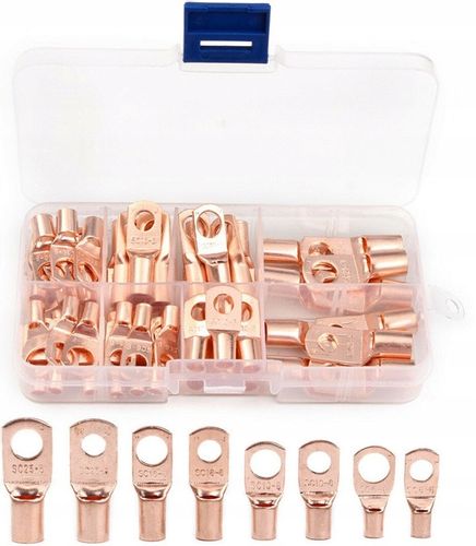 ZESTAW KONEKTORÓW OCZKOWYCH KONEKTOR OCZKOWY NIEIZOLOWANY M6 M8 MIEDŹIANYCH na Arena.pl