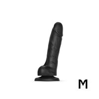 Sliding Skin Realistic Dildo Black M