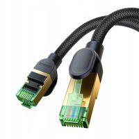 BASEUS SZYBKI KABEL SIECIOWY RJ45 CAT8 40GB/S MOCNY PRZEWÓD DO INTERNETU 1m