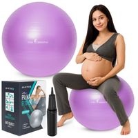 PIŁKA CIĄŻOWA 65CM DO SIEDZENIA W CIĄŻY GIMNASTYCZNA FITNESS DUŻA