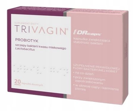 Trivagin, probiotyk, 20 kapsułek zdjęcie 1