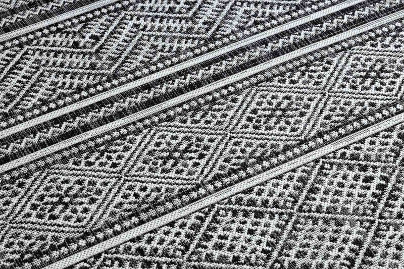 RUG/LU/VINEA/ZIGZAK/BLACK+WHITE/140x190 zdjęcie 3