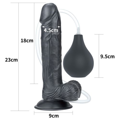 9'' squirt extreme dildo - black na Arena.pl