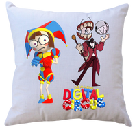 Poduszka z wkładem The Amazing Digital Circus - Niesamowity cyfrowy cyrk