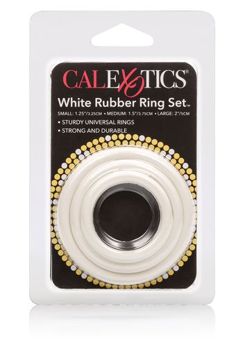 pierścień-rubber ring white set 3pcs na Arena.pl