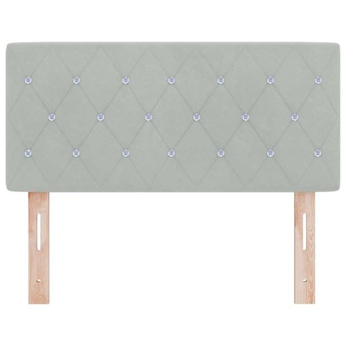 Wezgłowie Aksamitne Argyle Jasnoszary 90 cm Aksamit na Arena.pl