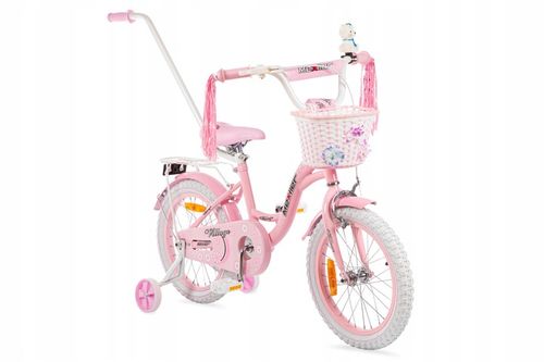 Rower dla dziewczynki Mexller 16" Village Rowerek dziecięcy + prowadnik na Arena.pl