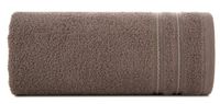 Ręcznik bawełniany ze stebnowaną bordiurą EMINA 30X50 brązowy