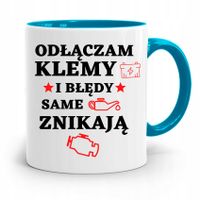 Kubek Błękitny Mechanika Błedy Same Znikają Z Nadrukiem Ze Zdjęciem