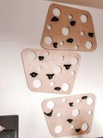 ścianka wspinaczkowa Cheesy 3 drewno - chwyty czarne