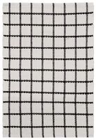 Dywan bawełniany Millport 0029747 80x50cm biały i czarny geometryczny