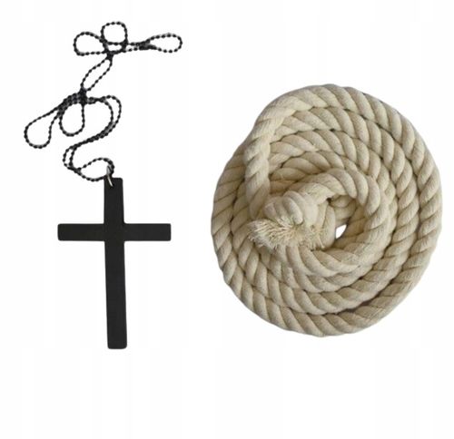 STRÓJ KOSTIUM PRZEBRANIE HABIT MNICH KSIĄDZ ZAKONNIK HALLOWEEN M/L 176/182 na Arena.pl