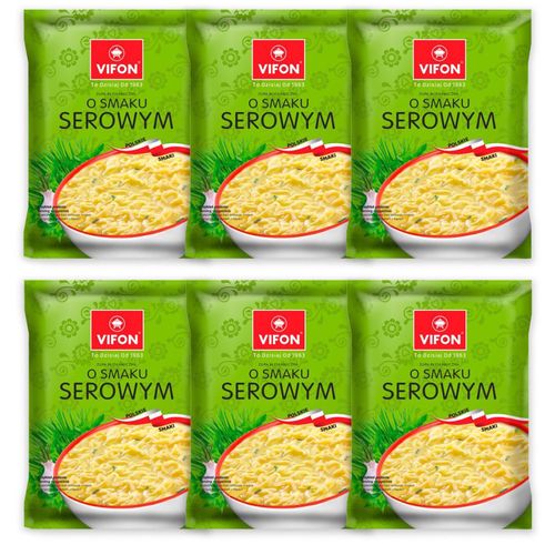 Vifon Zupa błyskawiczna o smaku serowym 65 g x 6 sztuk na Arena.pl