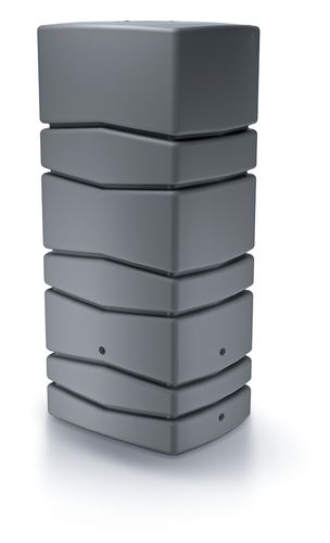 Zbiornik na deszczówkę AQUA TOWER IDTC650 | Smooth gray, Pojemność: 650 l, Wymiary 57.3x77.5x165 cm, Kolor Smooth gray, Waterform, Prosperplast na Arena.pl
