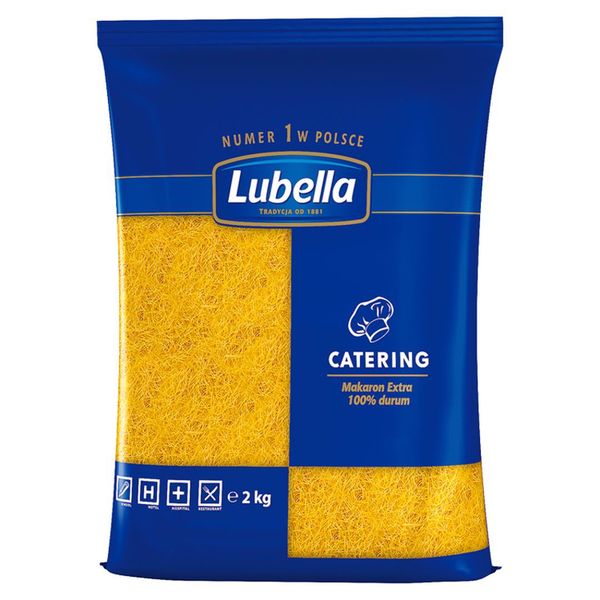 Lubella Catering Makaron nitki cięte 2 kg zdjęcie 1